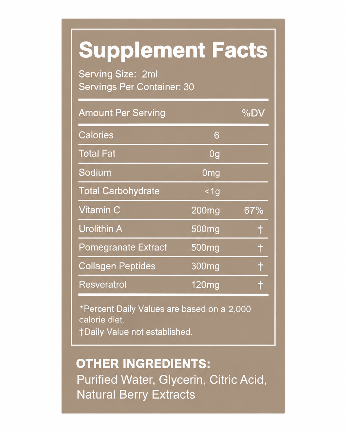 Urolithin A 500 mg Liquid