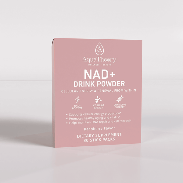 Nad Powder Color NAD+ Drink Powder Mix (Raspberry Flavor) - Revitalize